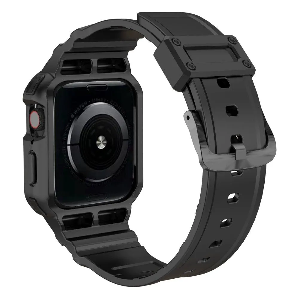 Apple Watch (45mm) integrated cover watch strap - Black
