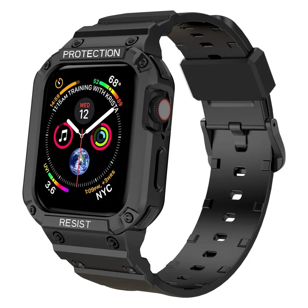 Apple Watch (45mm) integrated cover watch strap - Black