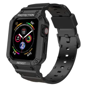 Apple Watch (45mm) integrated cover watch strap - Black
