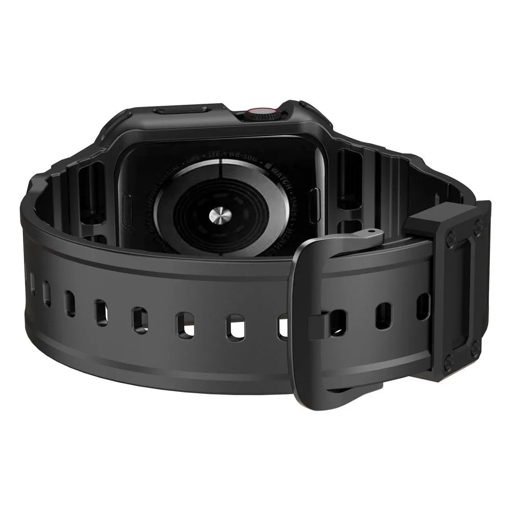 Apple Watch (45mm) integrated cover watch strap - Black