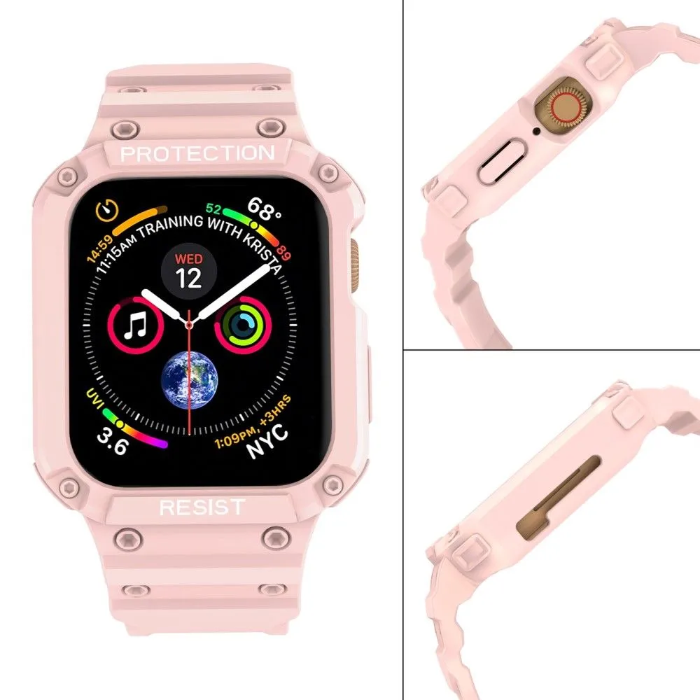 Apple Watch (45mm) integrated cover watch strap - Pink