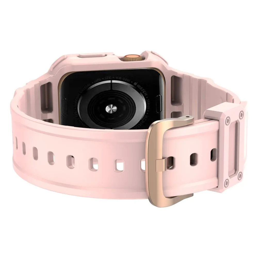 Apple Watch (45mm) integrated cover watch strap - Pink