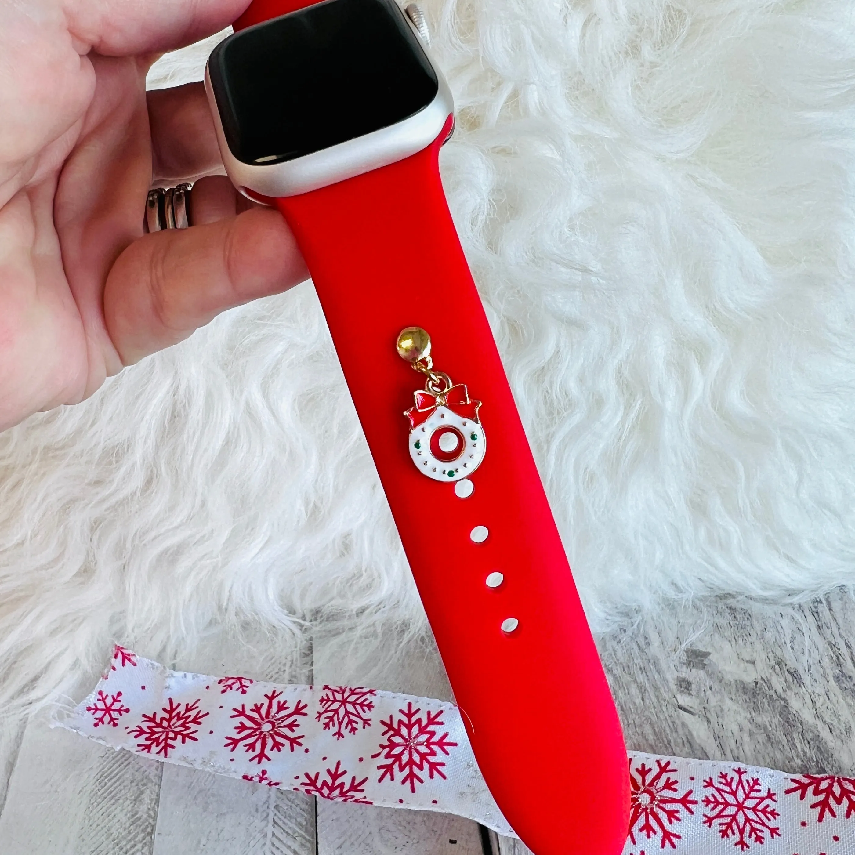 Band Charms 1pc. Holiday Wreath