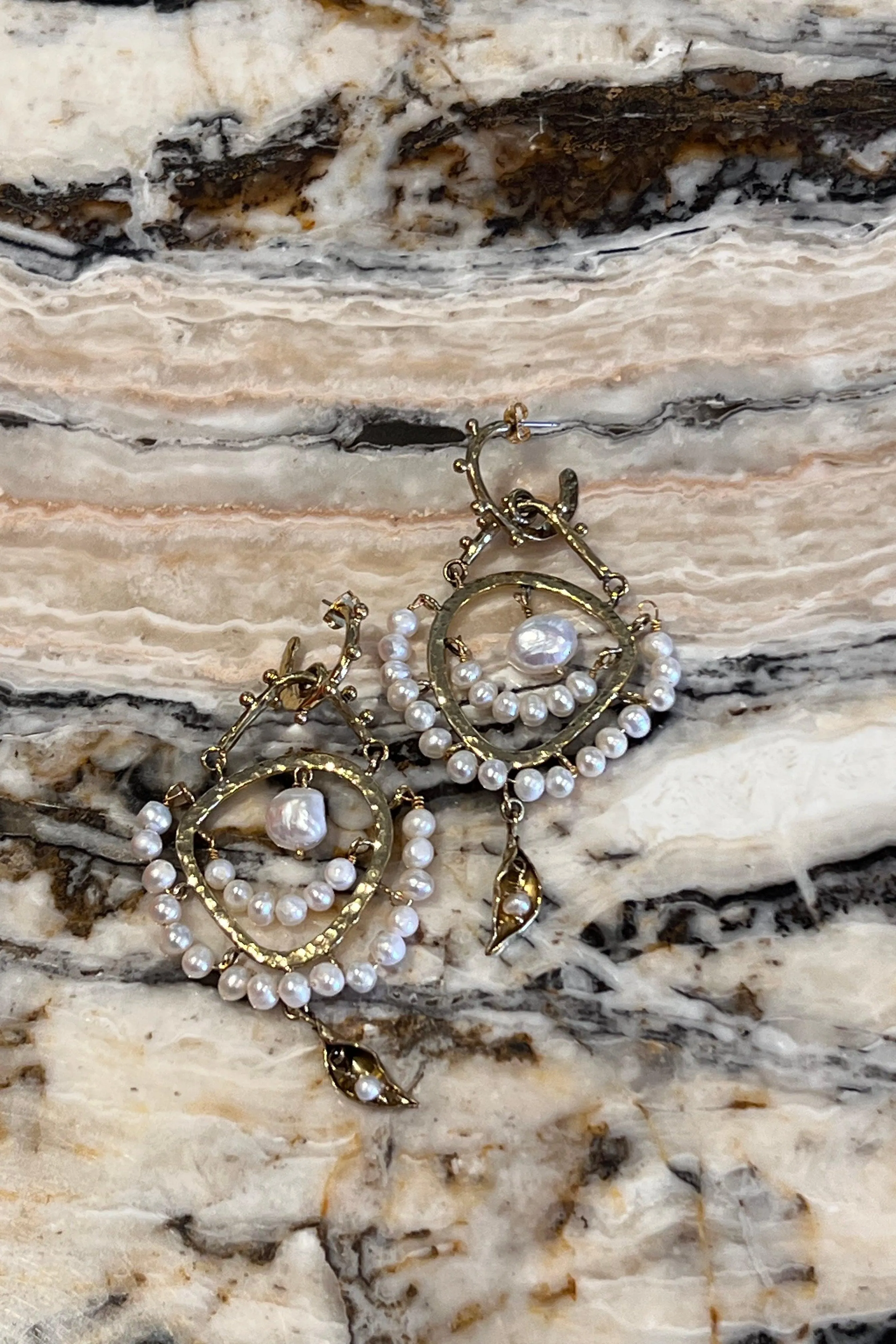 Beaded Chandelier Earring