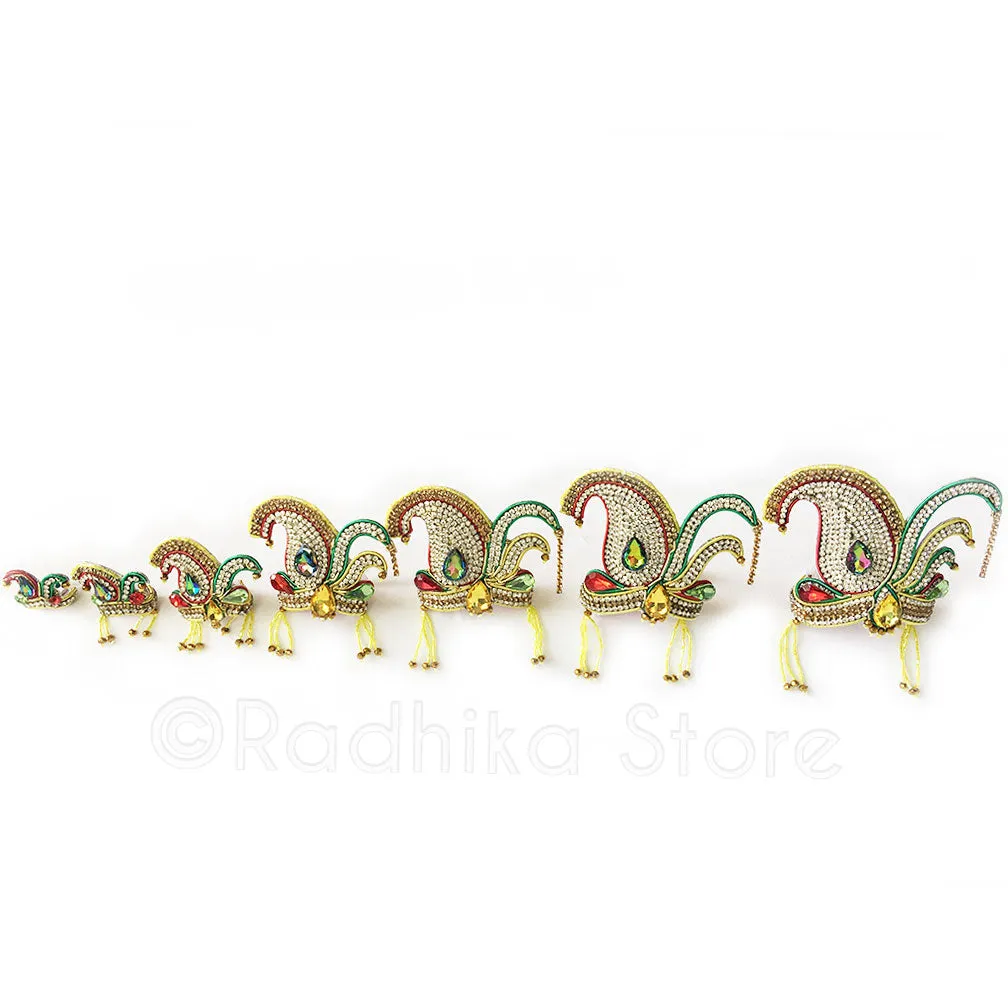 Bedazzling Chandrika Rhinestone Crown Set