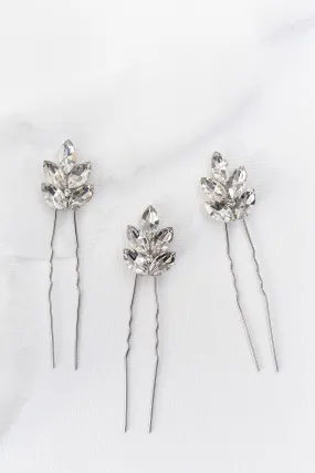 Belinda Crystal Hairpin Set Set of 3