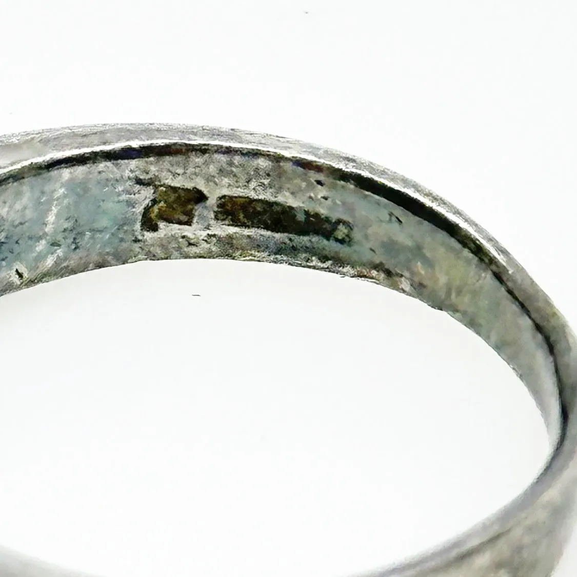 Bell Trading Post Navajo sterling silver turquoise inlay band ring