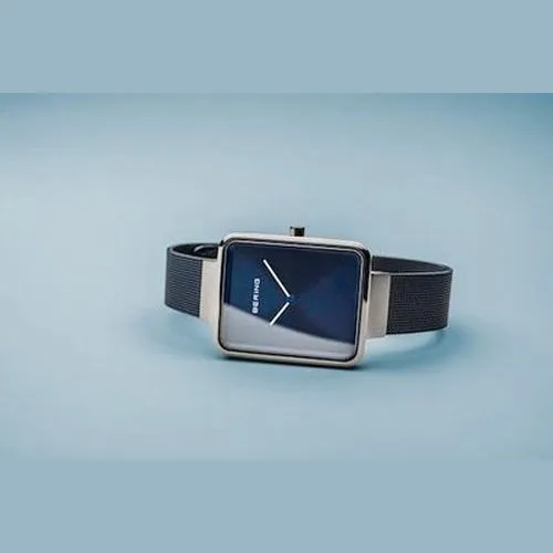Bering Ladies Classic Rectangular Blue watch