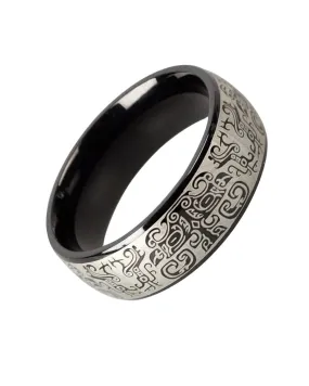 BLACK GRAFFITI RING