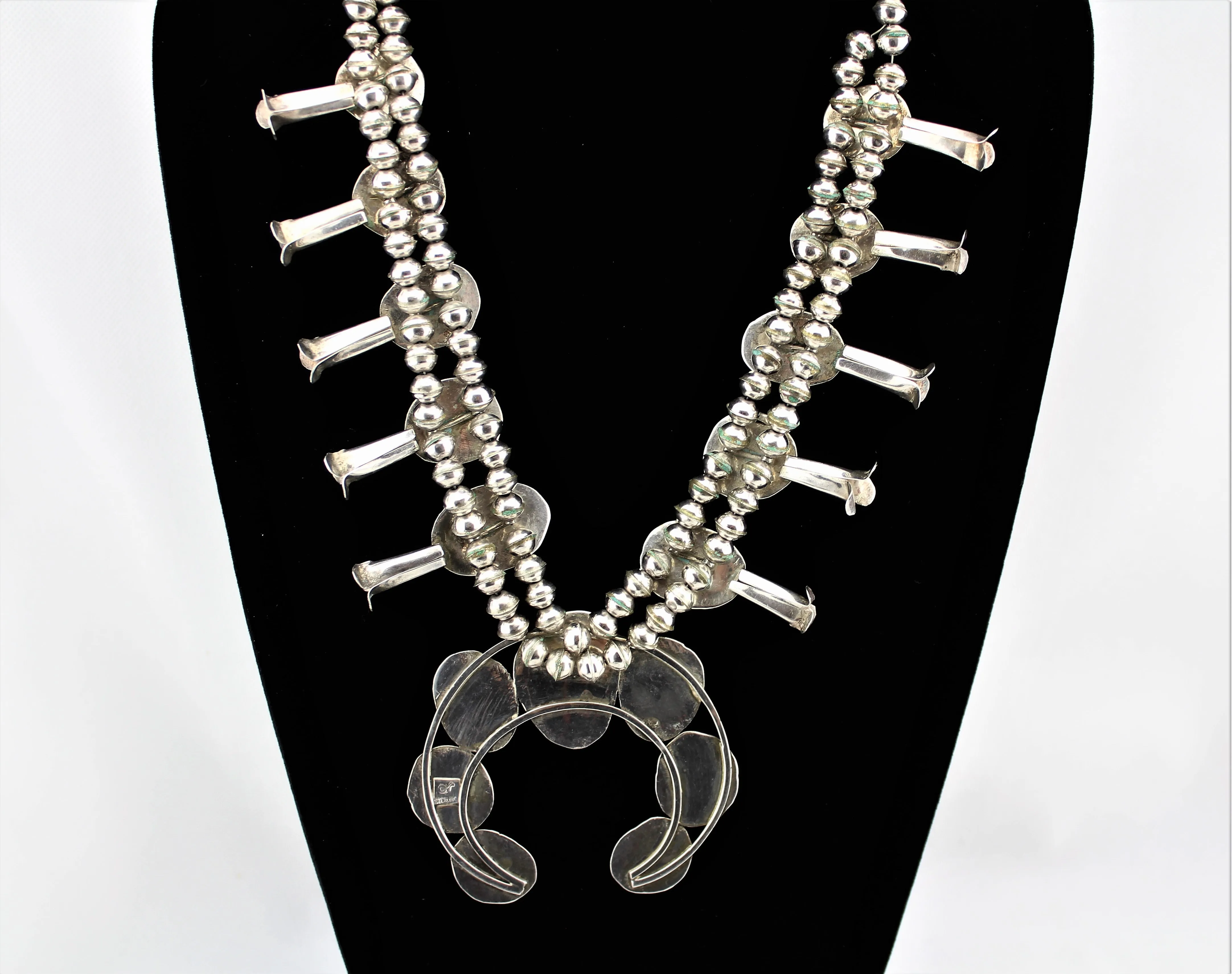 Bobby Edsitty Squash Blossom Necklace