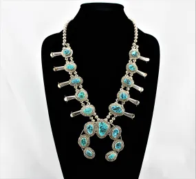 Bobby Edsitty Squash Blossom Necklace
