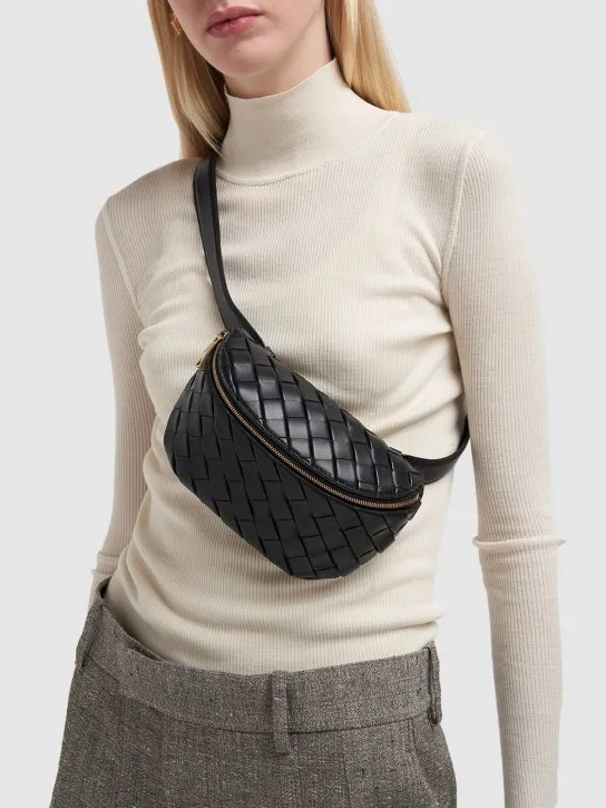 Bottega Veneta   Padded Intrecciato leather belt beg 