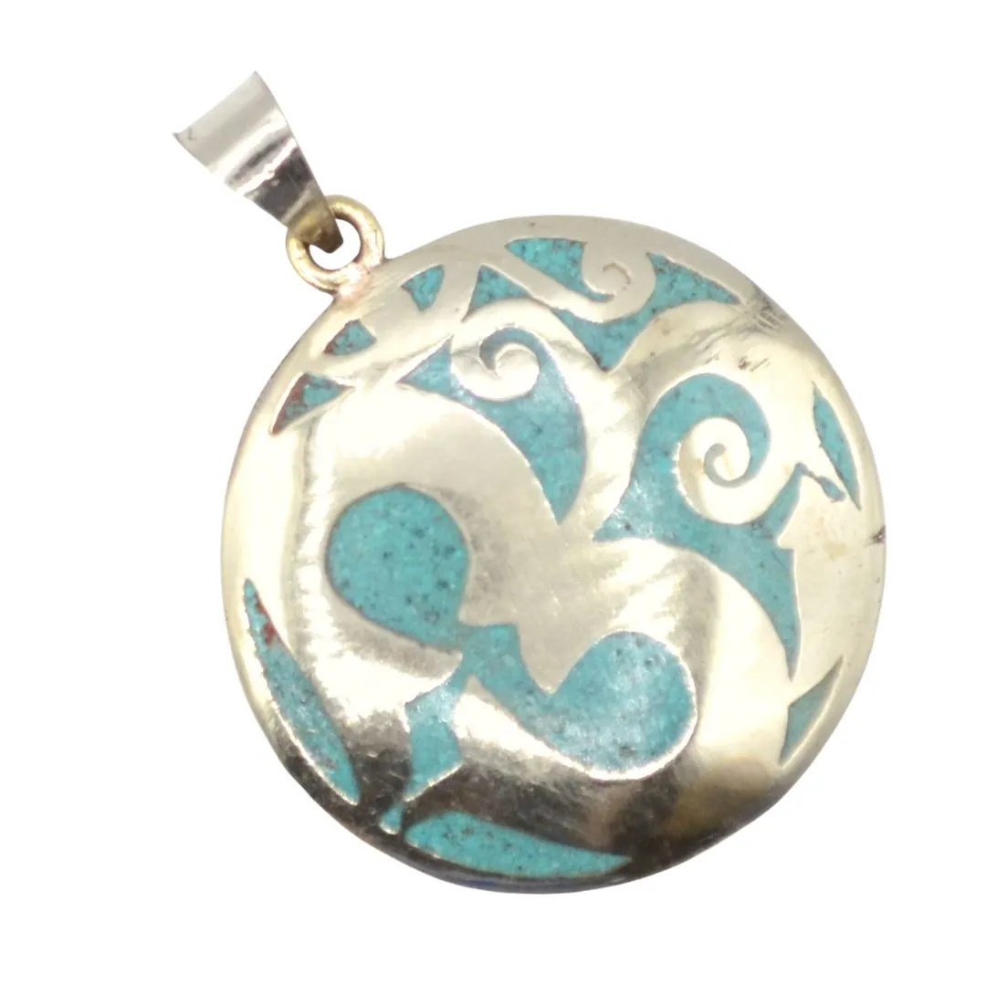 Brass Om Necklace