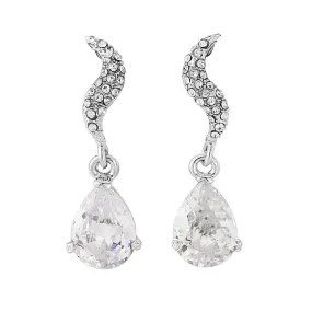 Brida Crystal Drop Earrings