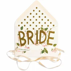 Bride Paper Crown (ribbon included) Card