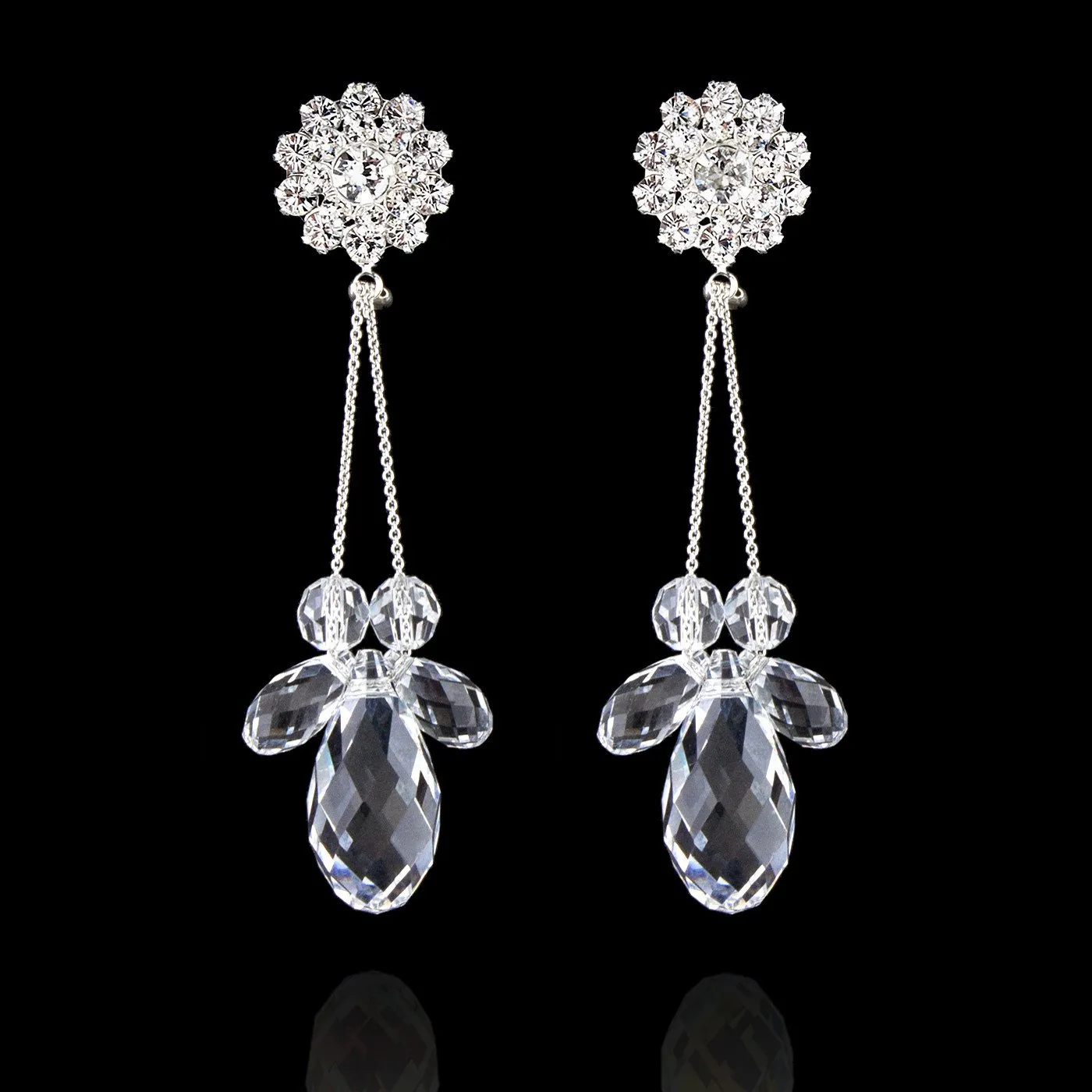 Briolette Chain Earrings