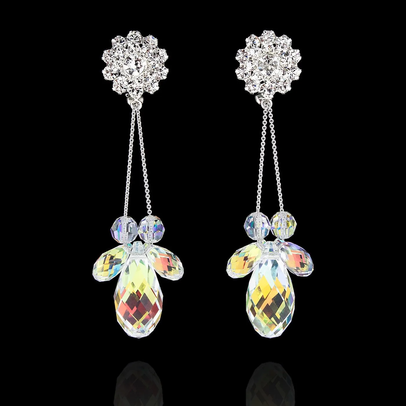 Briolette Chain Earrings
