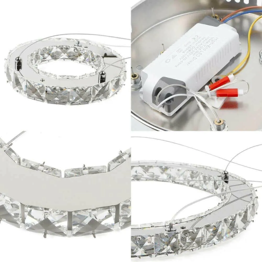 Chandelier Double Ring Hanging Light Fixture