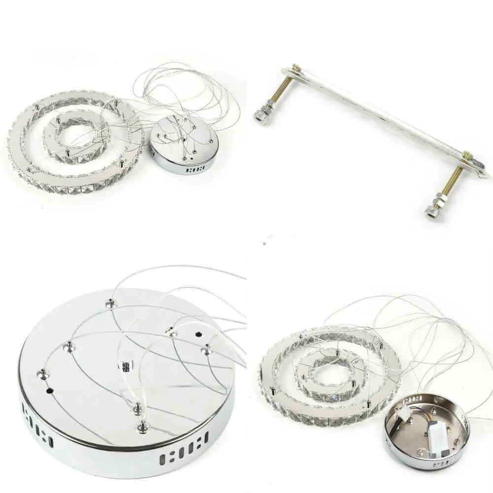 Chandelier Double Ring Hanging Light Fixture