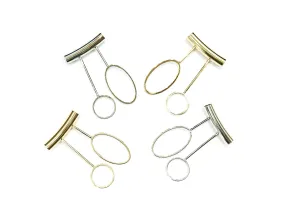 Charm, Brass, 25x5x44mm, T-shape, Circle, 2 Pieces | 銅吊飾, 25x5x44mm, T形, 2個
