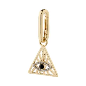 CHARM recycled triangle pendant, gold-plated