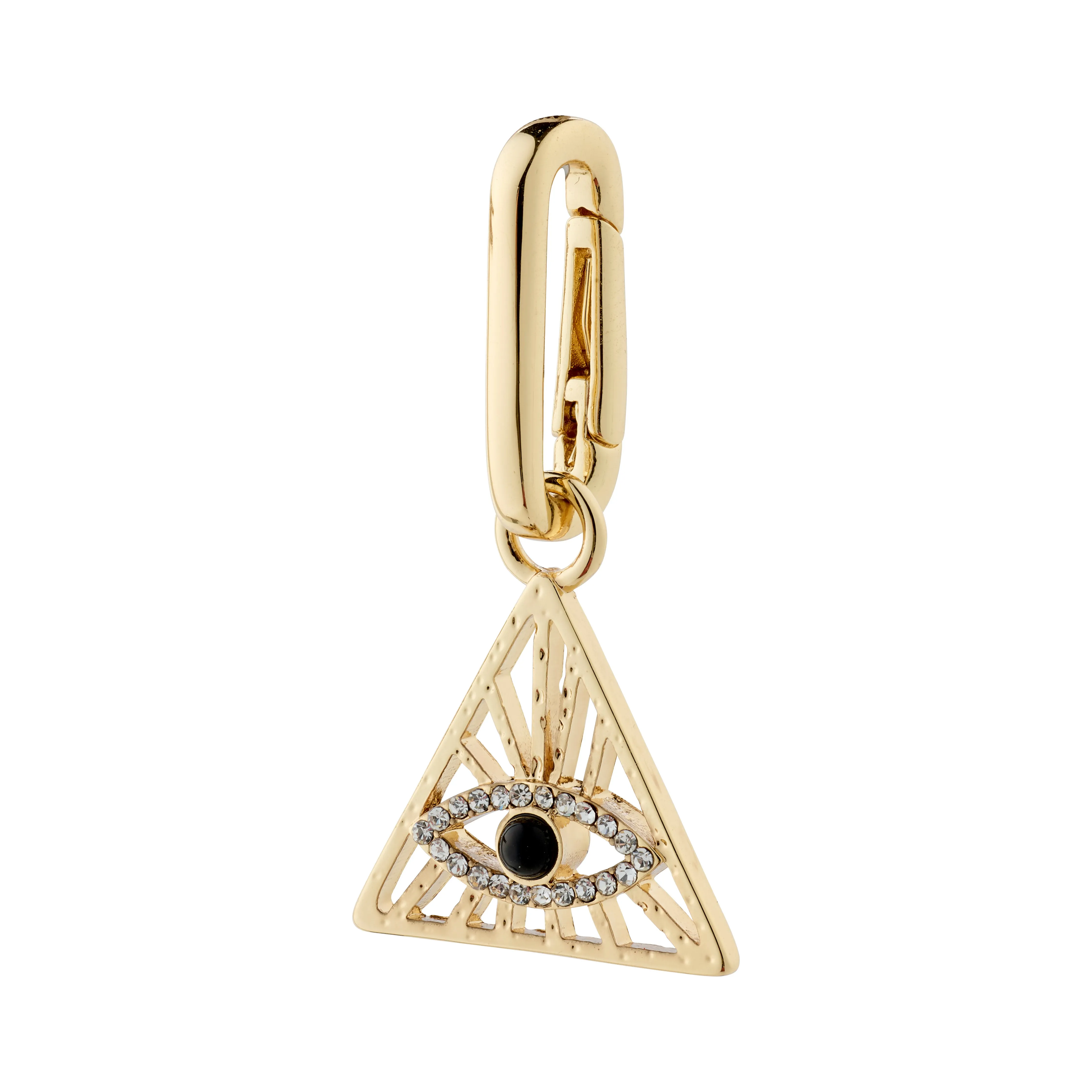 CHARM recycled triangle pendant, gold-plated