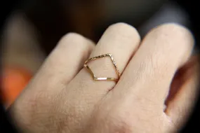 Chevron Ring Set, Gold Chevron Rings, Textured, Boho Ring, Minimalist, Everyday Jewelry, Simple, Gift, Modern Ring, Geometric Ring, Chevron