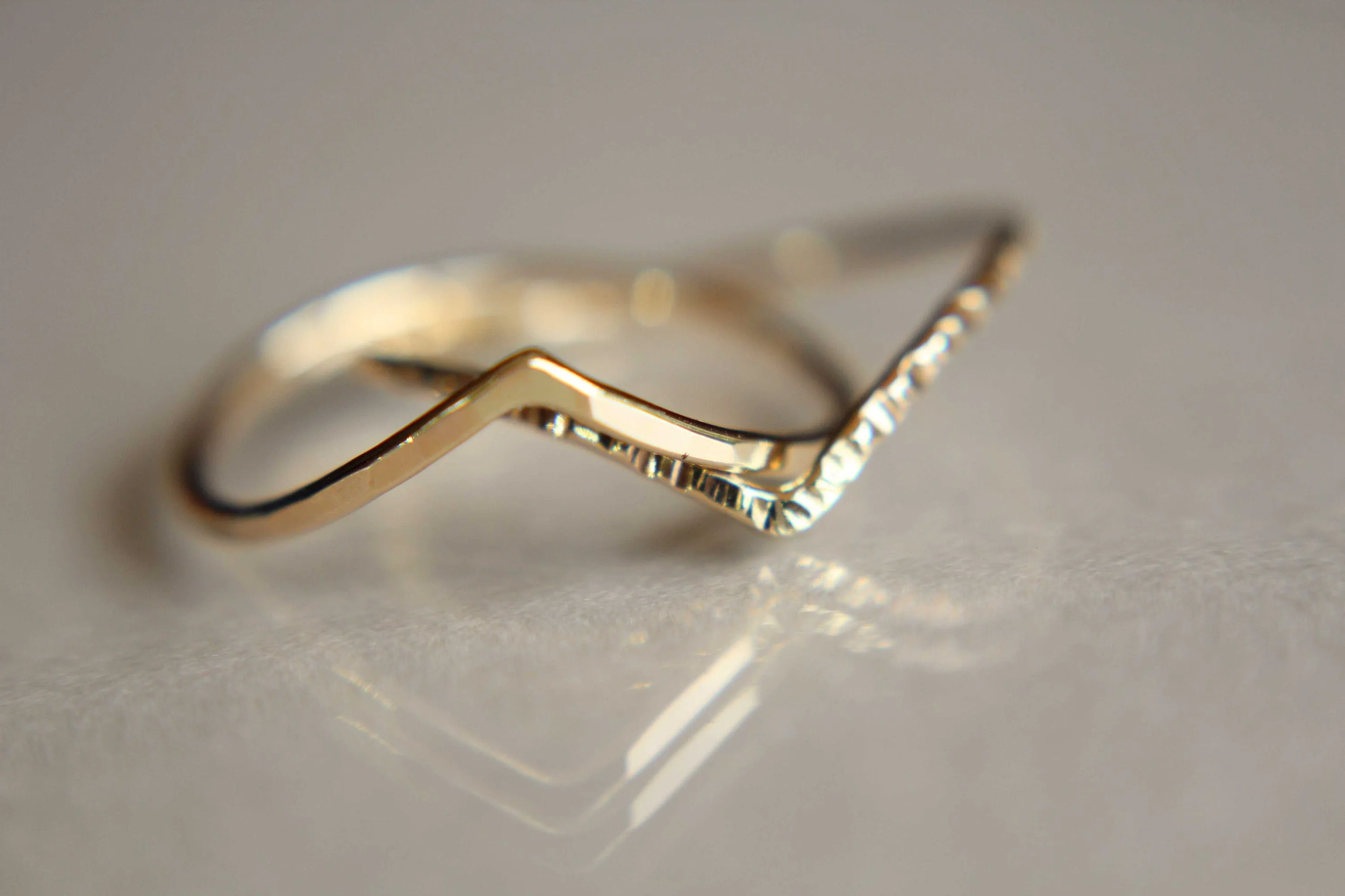 Chevron Ring Set, Gold Chevron Rings, Textured, Boho Ring, Minimalist, Everyday Jewelry, Simple, Gift, Modern Ring, Geometric Ring, Chevron