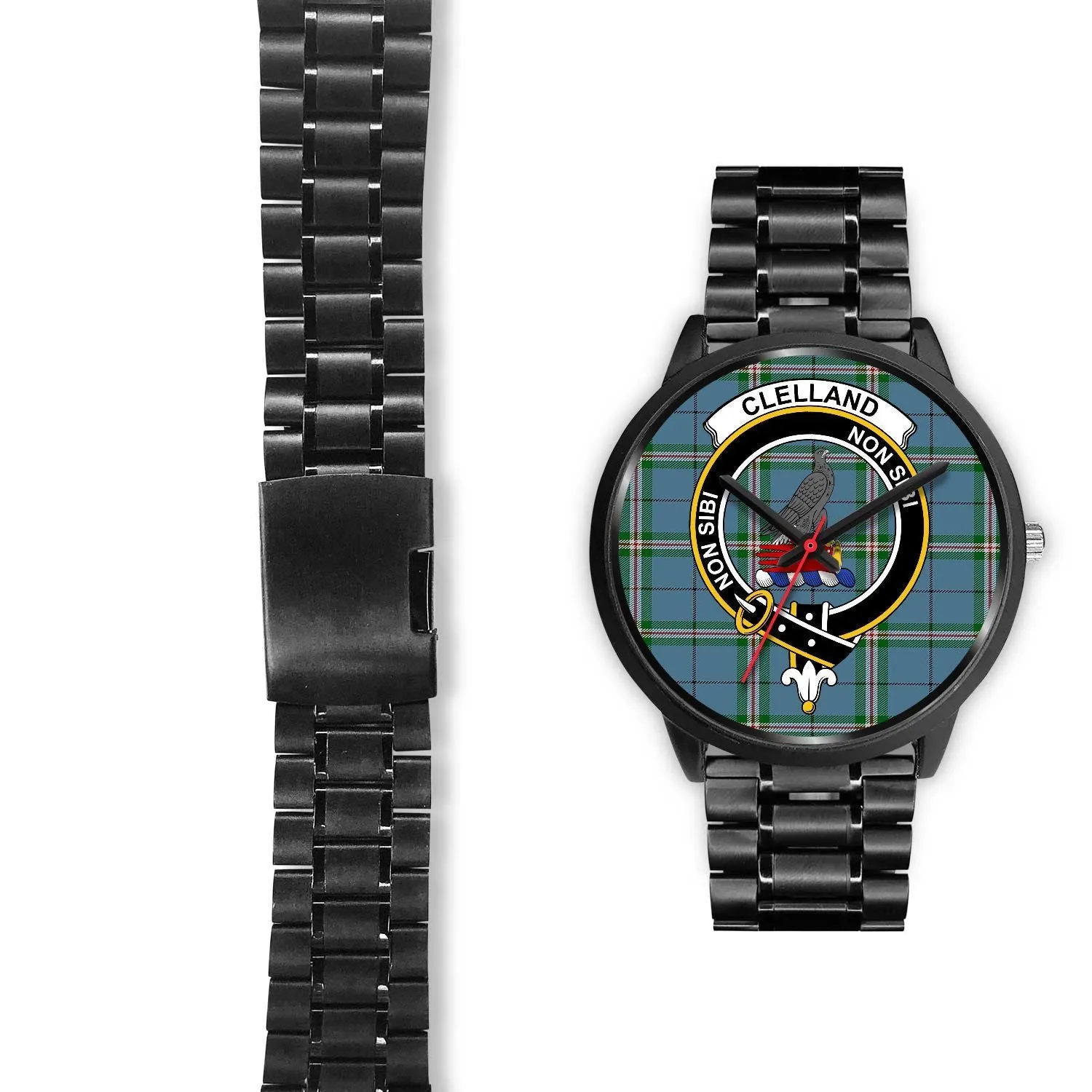 Clelland Clan Badge Tartan Black Watch