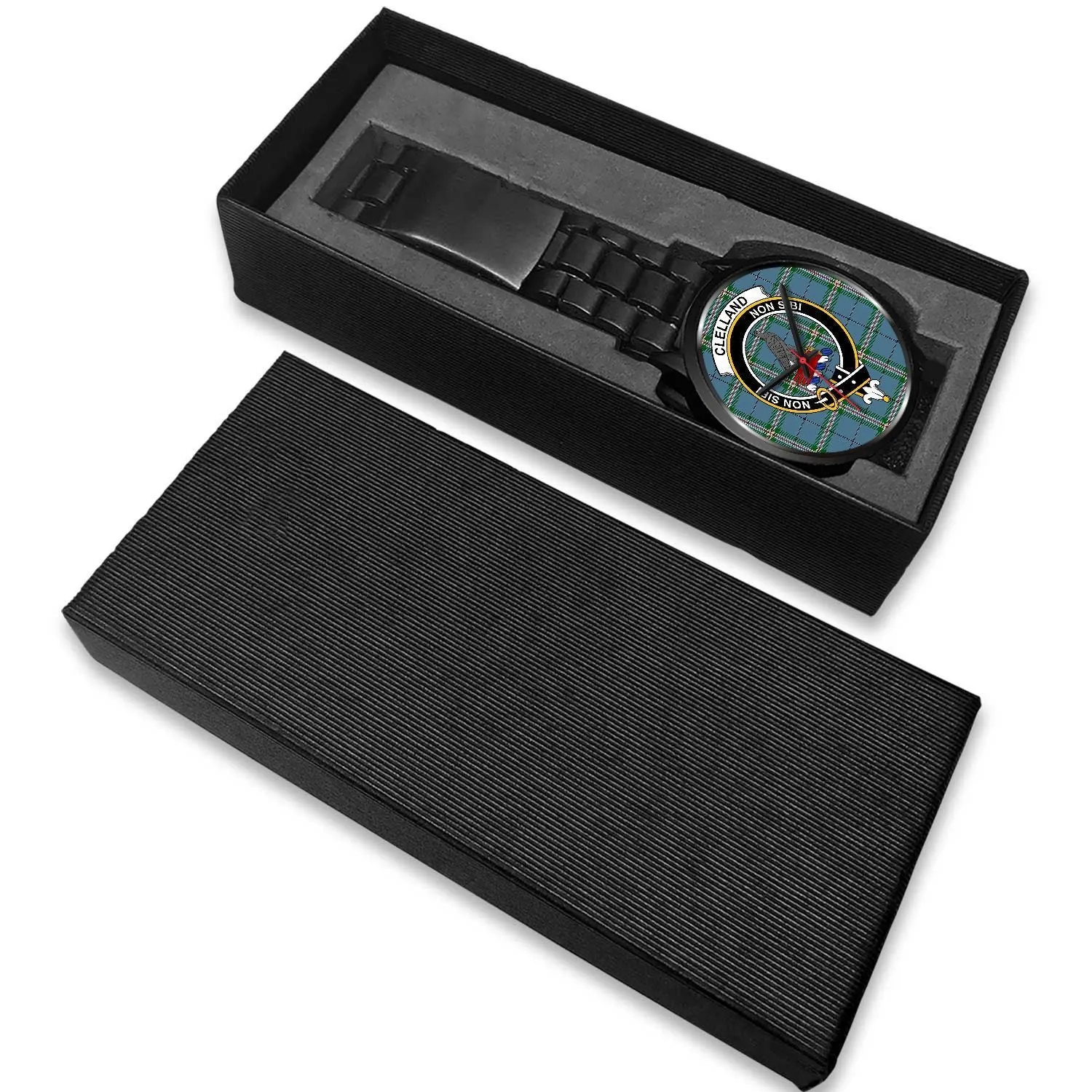 Clelland Clan Badge Tartan Black Watch