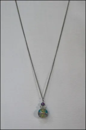 Colour Infused Translucent Pendant Necklace