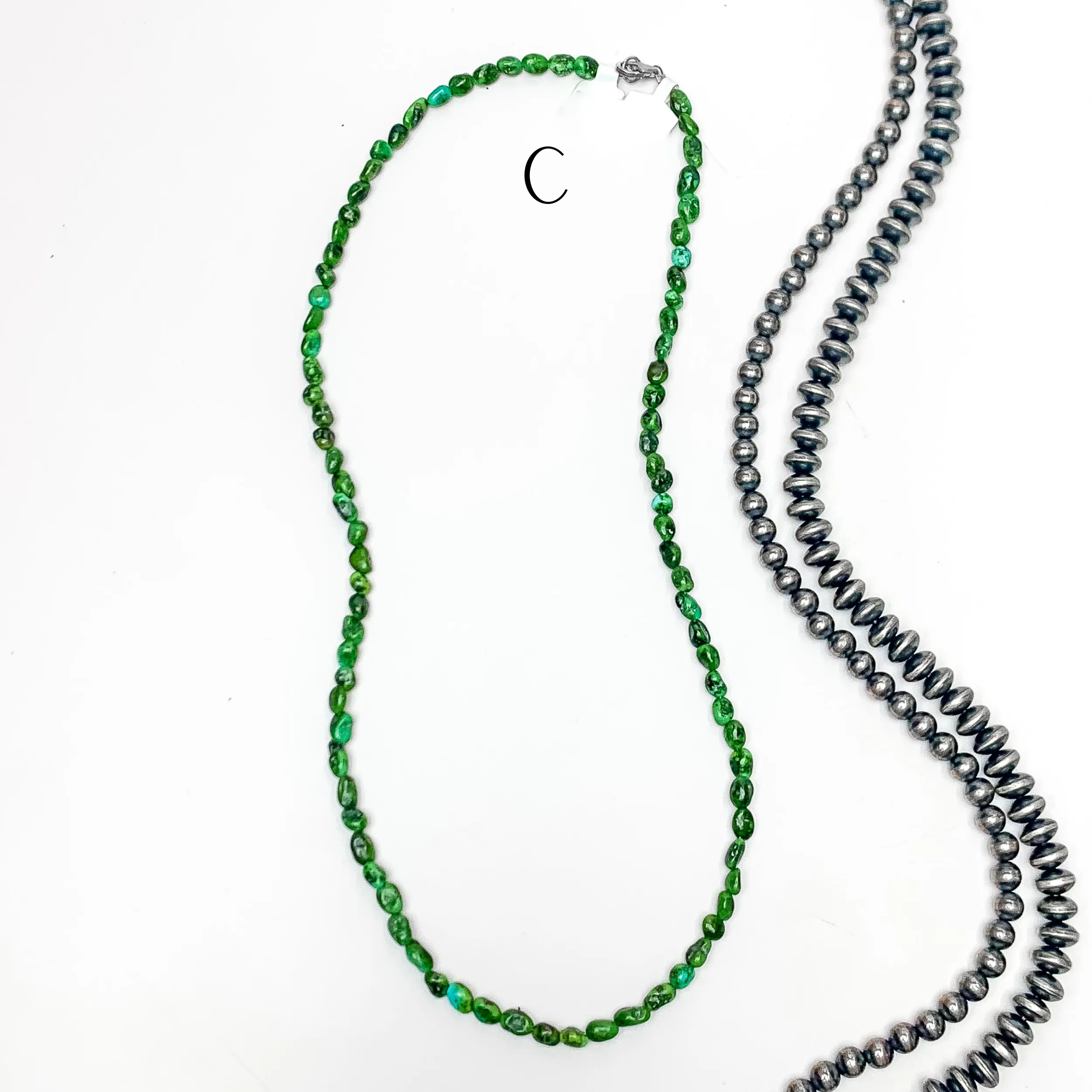 Corina Smith | Navajo Handmade 20"  Sonoran Gold Turquoise Nugget Necklace