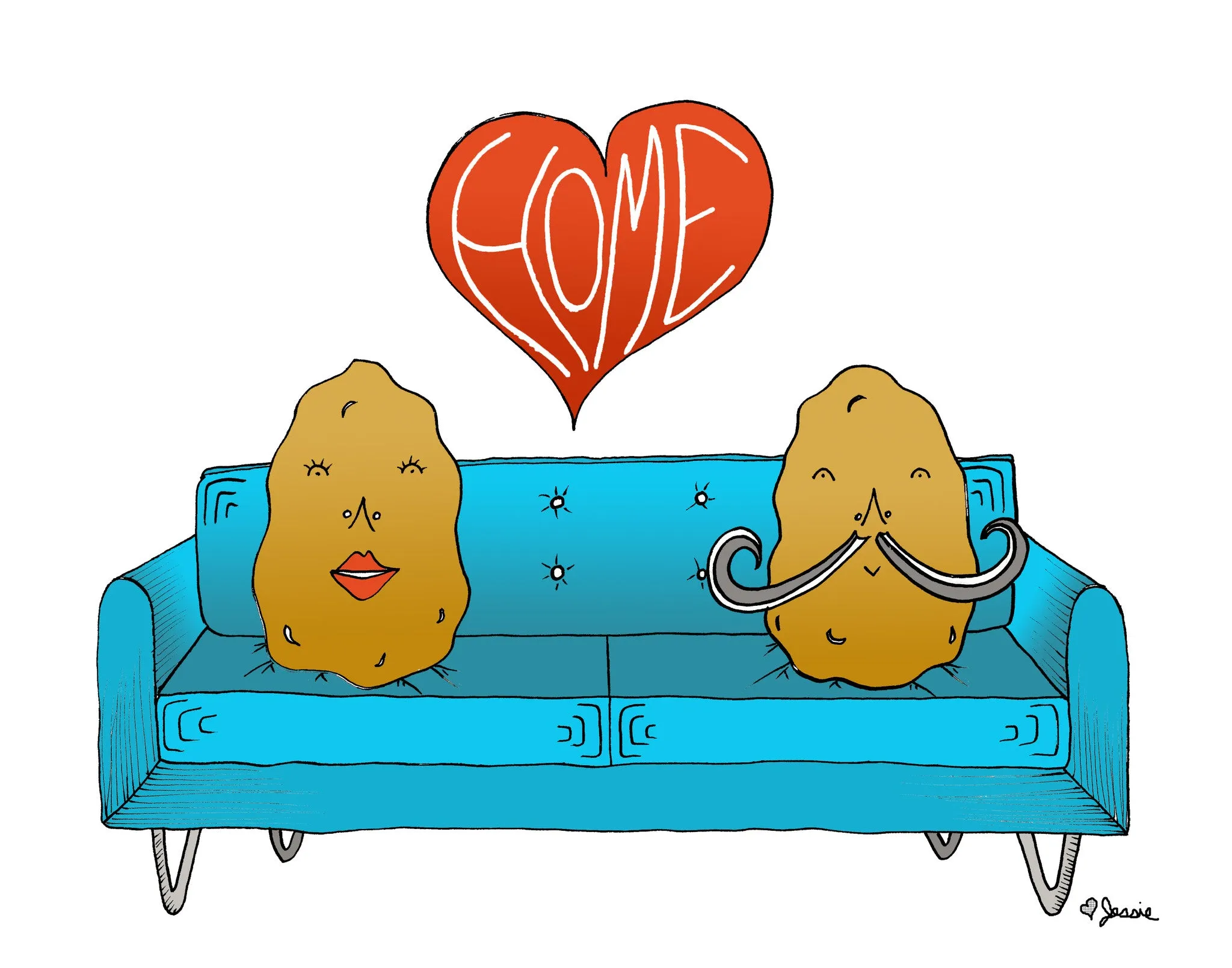 Couch Potato Home Print