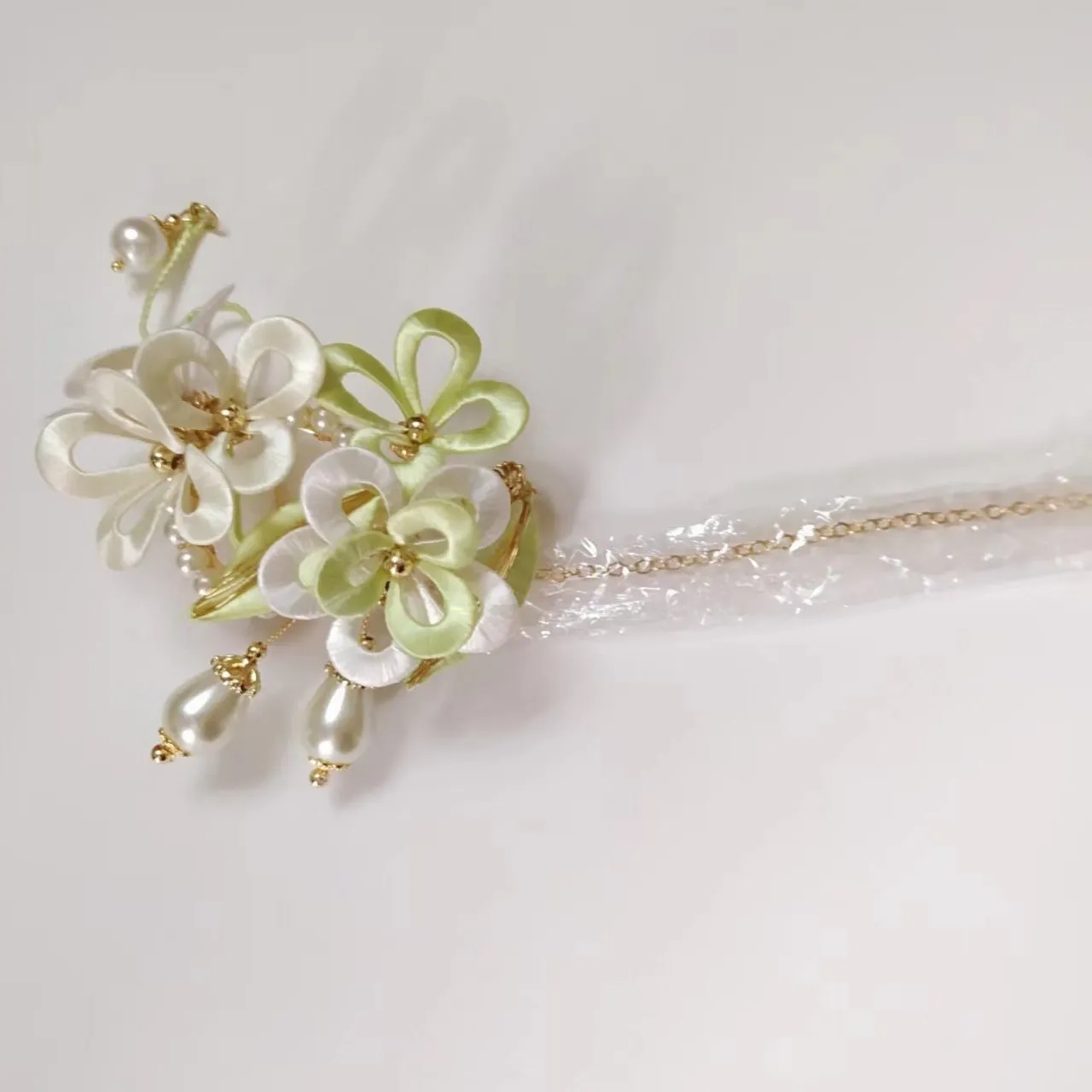 Creative Antique Style Handmade Jewelry Non-legacy Flower-wrapped Hairpin Brooch