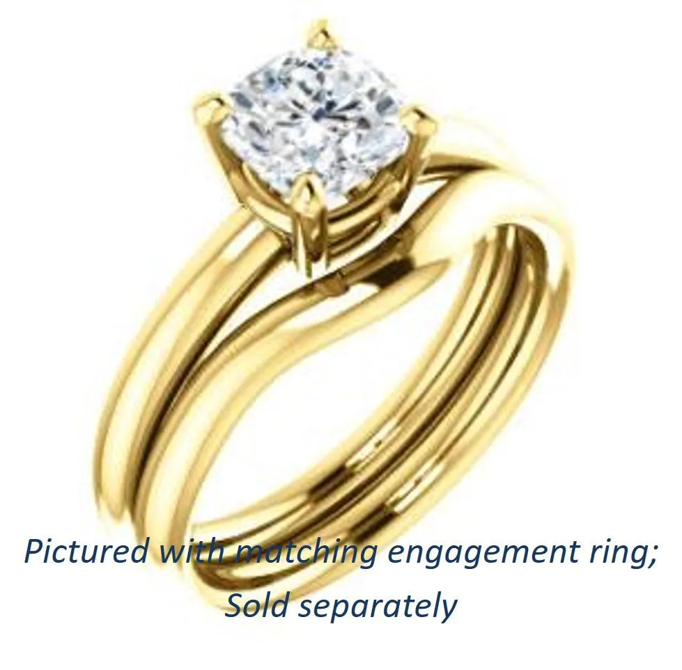 Cubic Zirconia Engagement Ring- The Angelina (Customizable Cushion Cut  Elevated Solitaire)