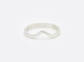 Dainty Chevron Ring - V Shaped Band - Wish Bone Ring