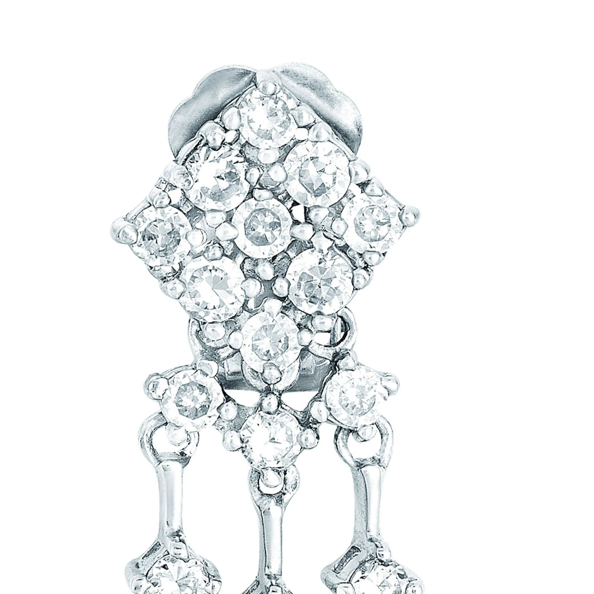 Delphine Zigzag Pear Earrings