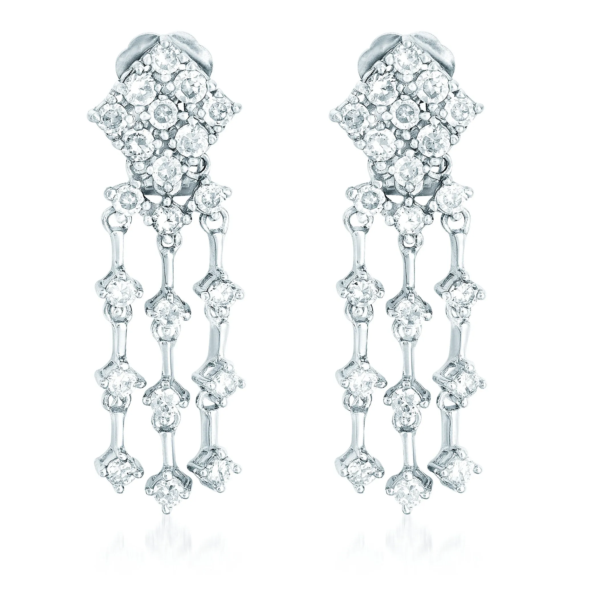 Delphine Zigzag Pear Earrings