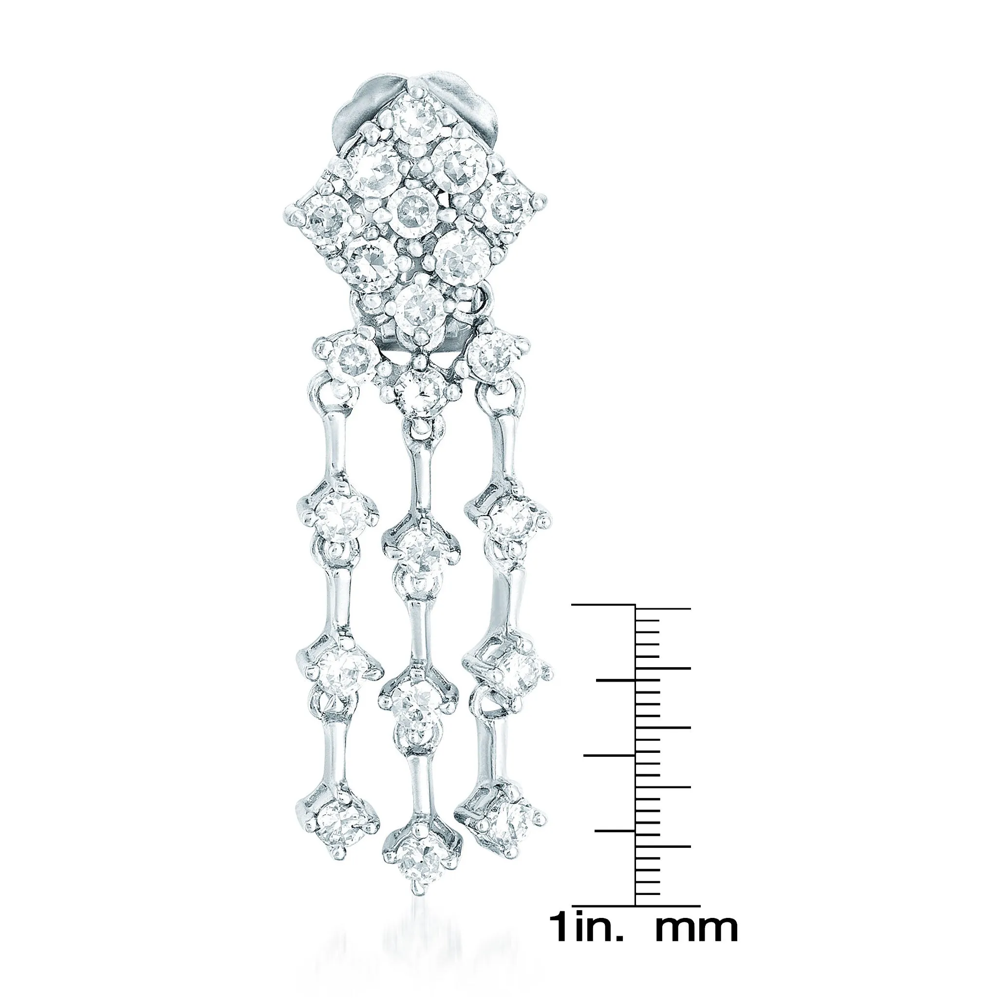 Delphine Zigzag Pear Earrings