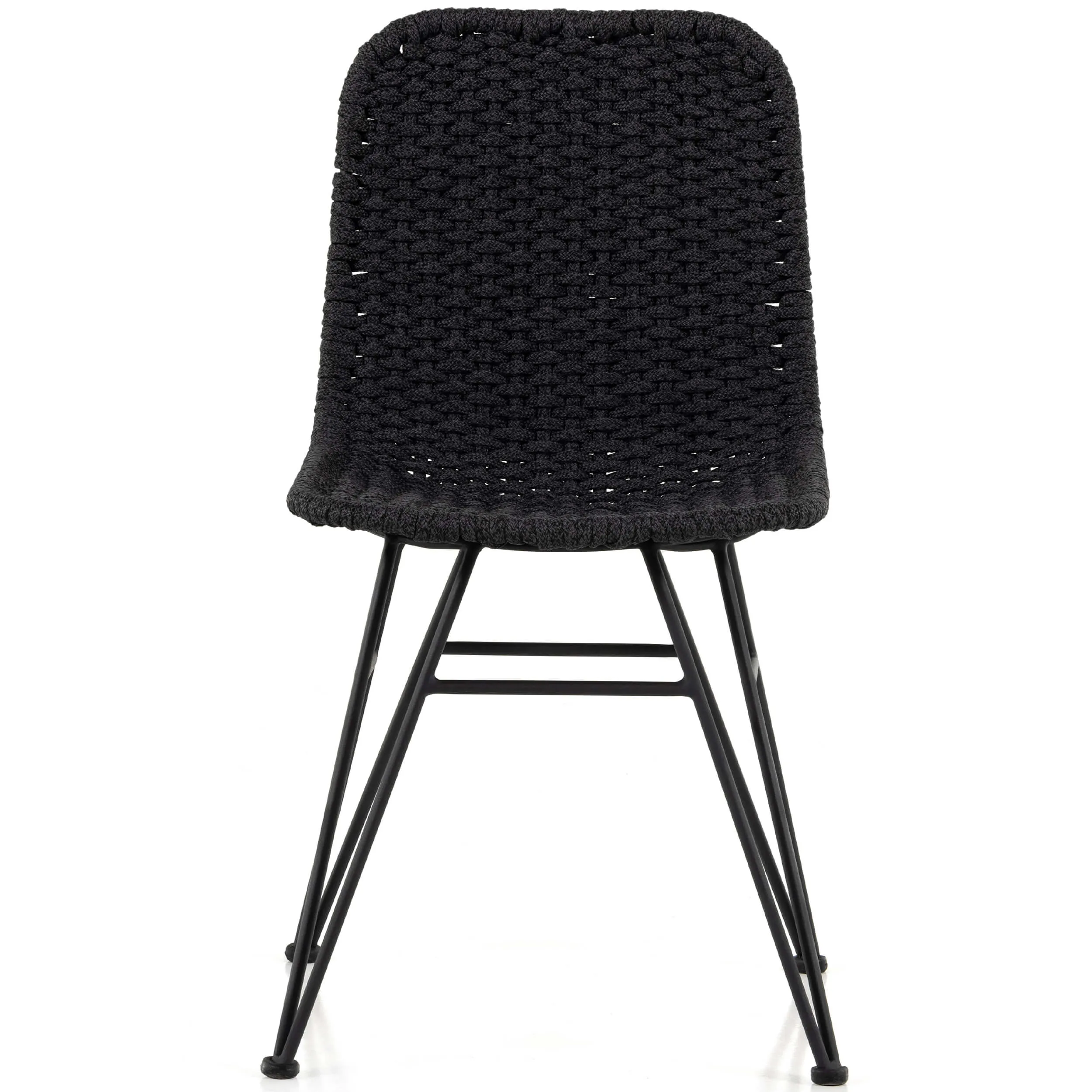 Dema Outdoor Dining Chair, Dark Grey, Set of 2