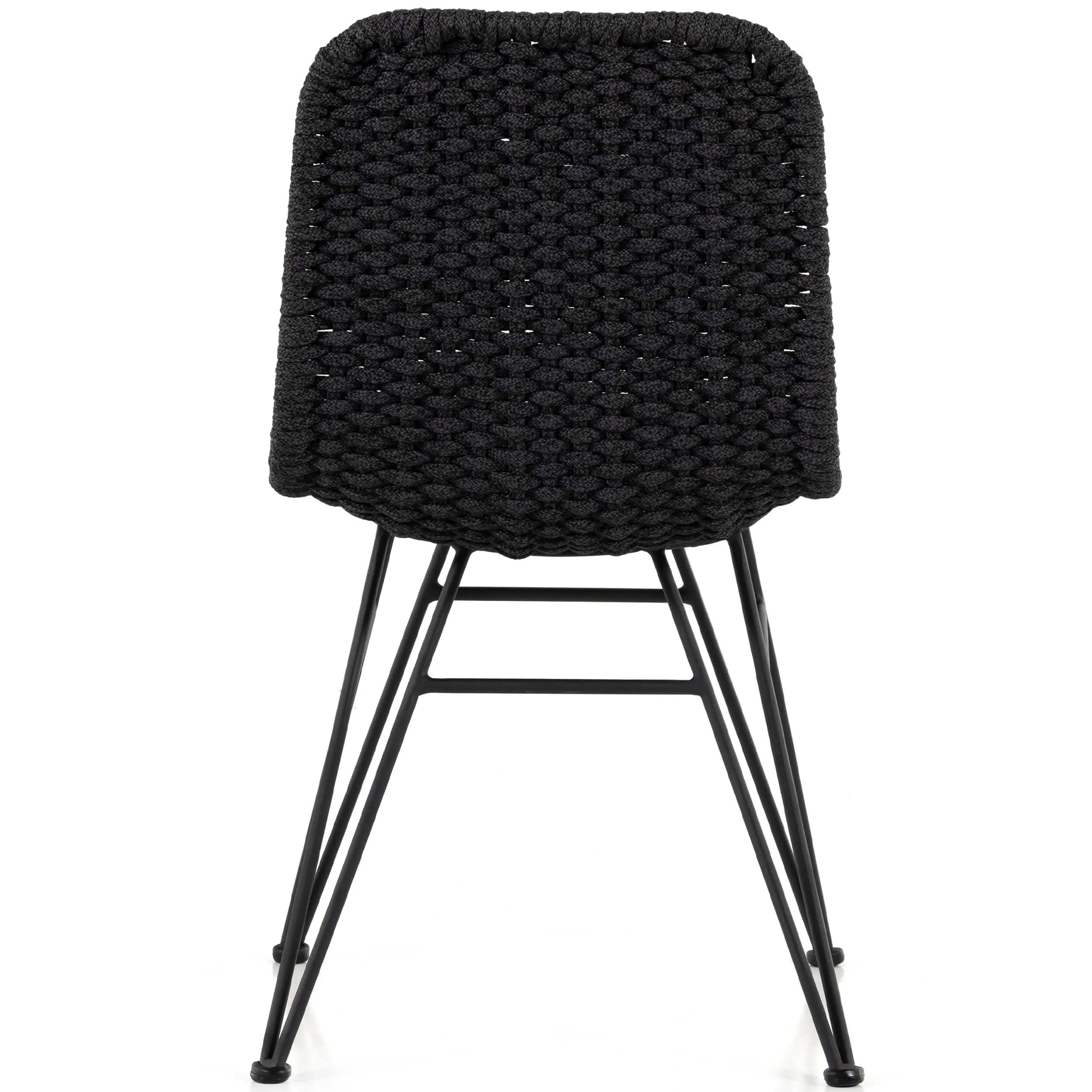 Dema Outdoor Dining Chair, Dark Grey, Set of 2