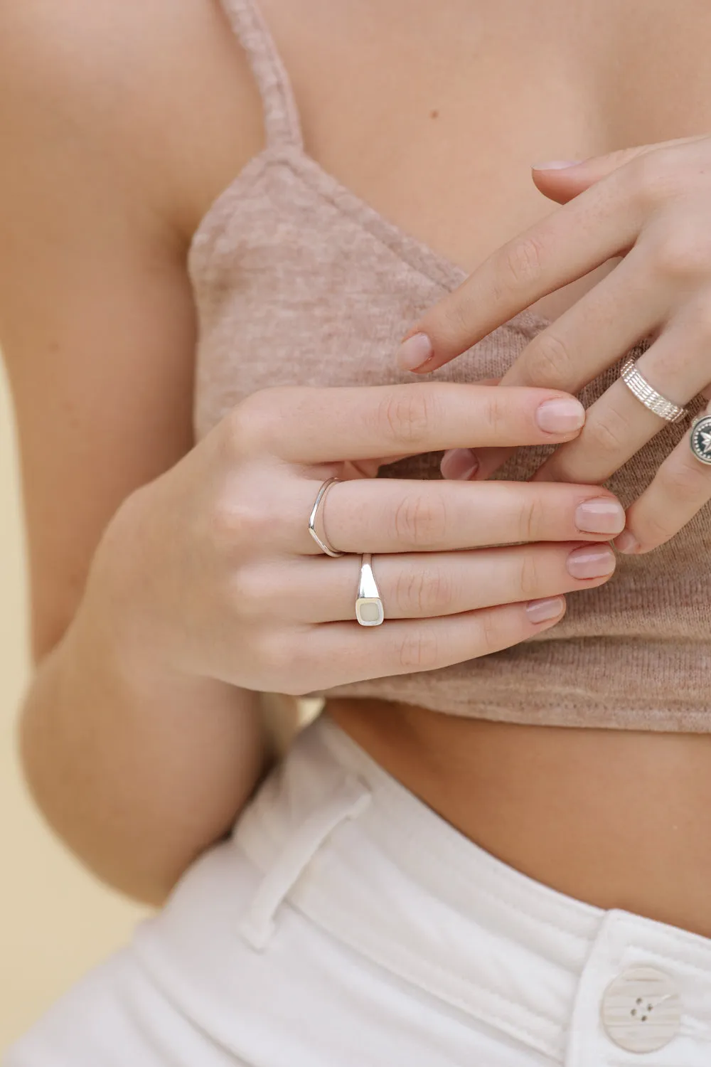 Destination ring silver