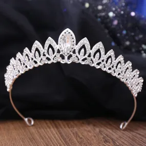 Diamond new bridal jewelry leaf alloy inlaid with rhinestones bridal small crown wedding accessories headdress