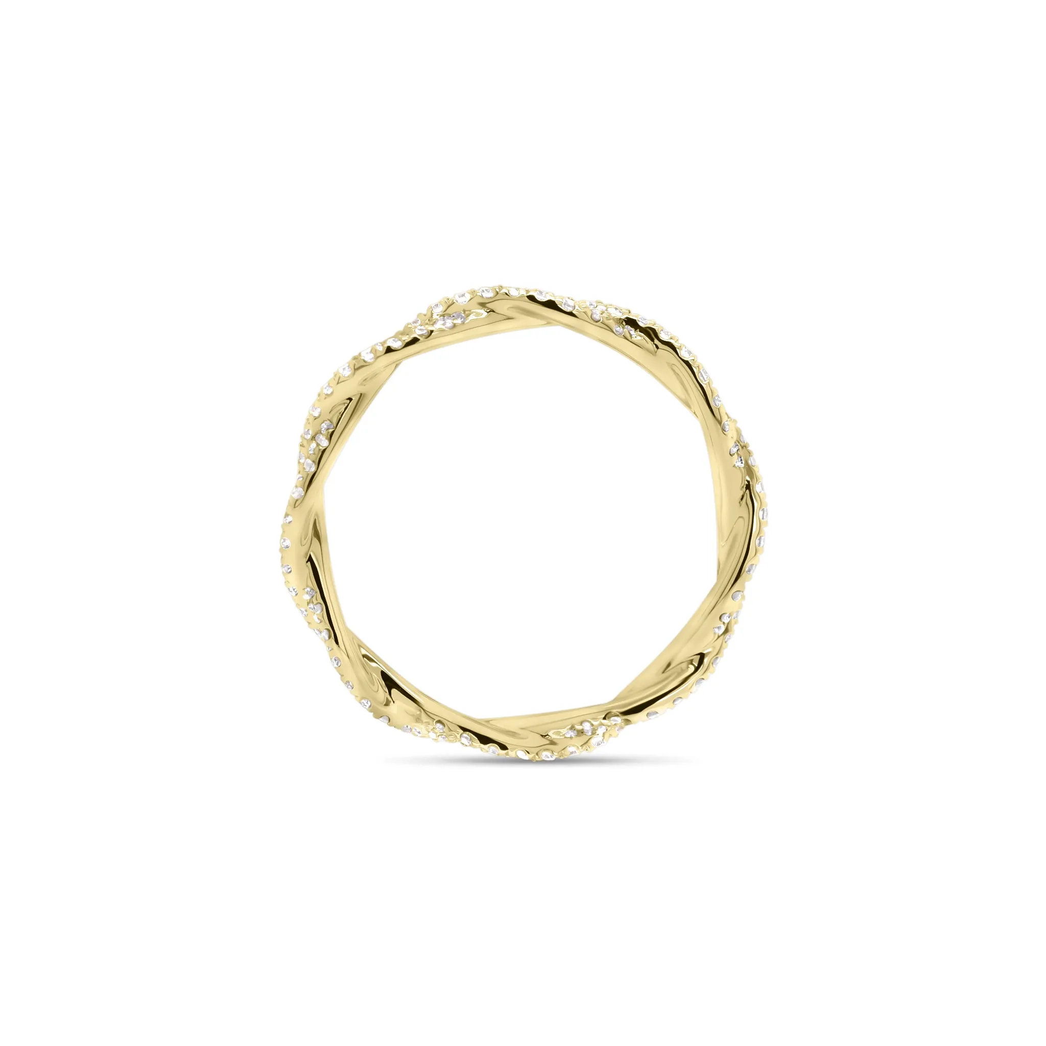 Diamond Twist Infinity Ring