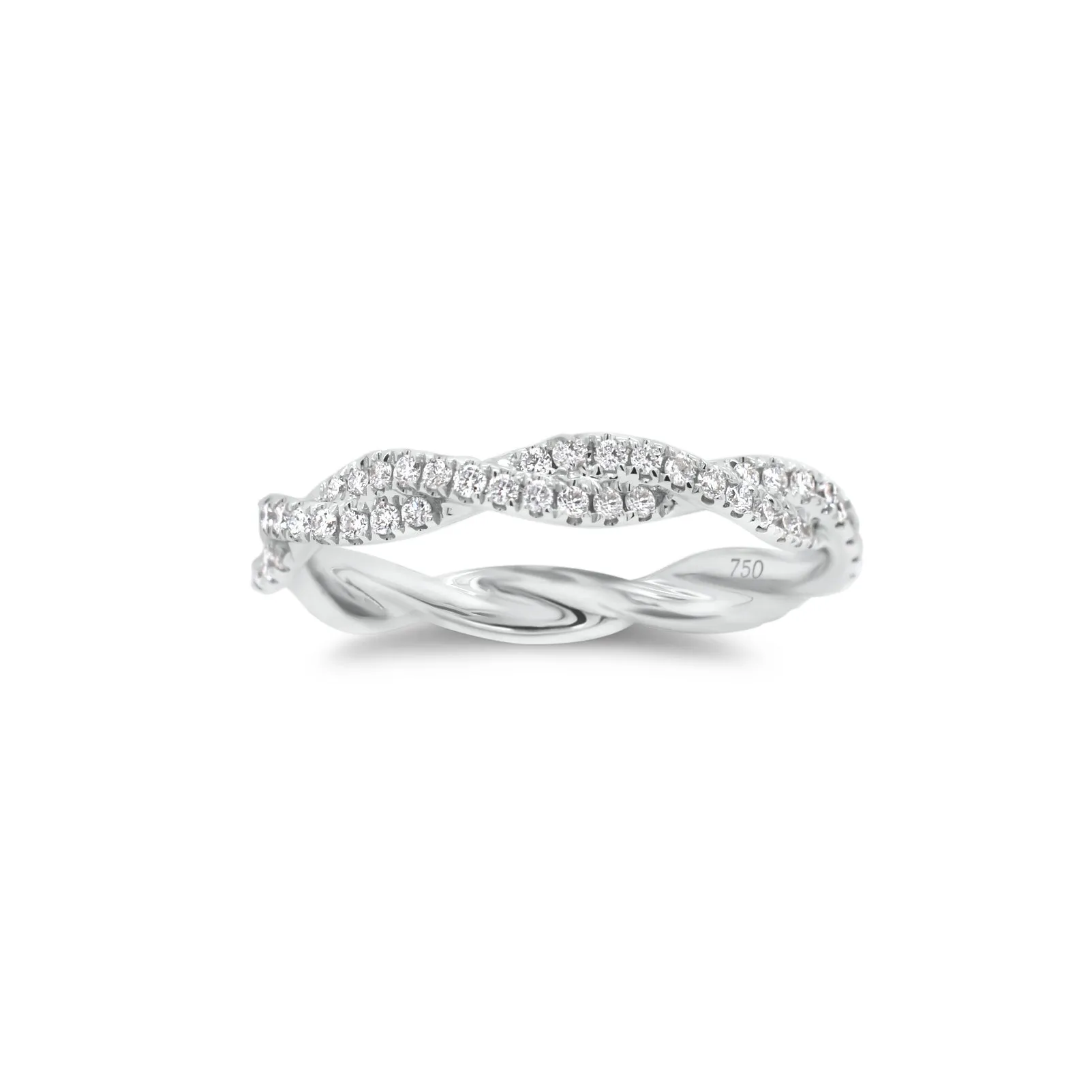 Diamond Twist Infinity Ring