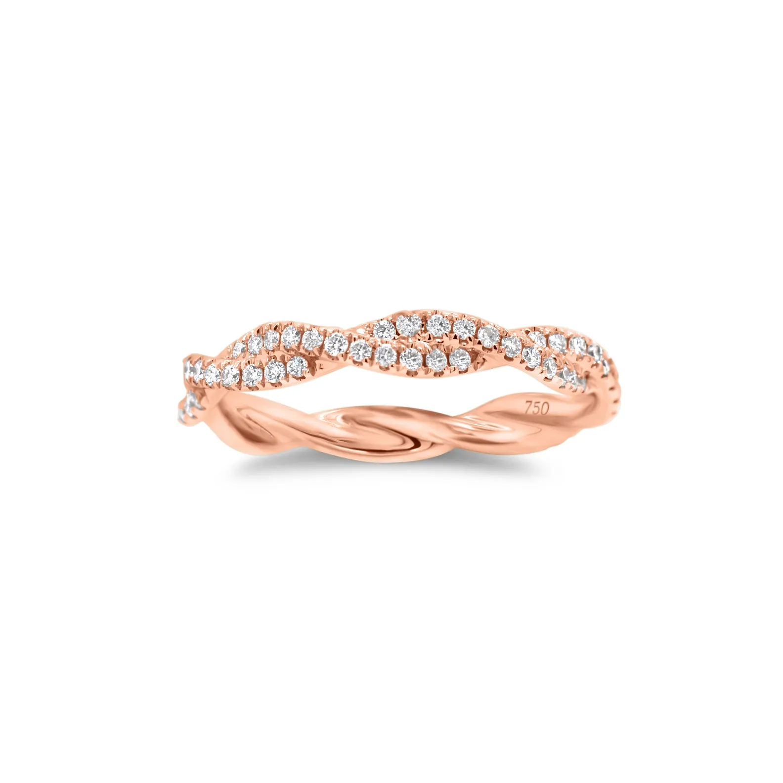 Diamond Twist Infinity Ring