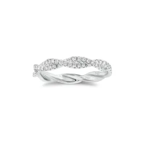 Diamond Twist Infinity Ring