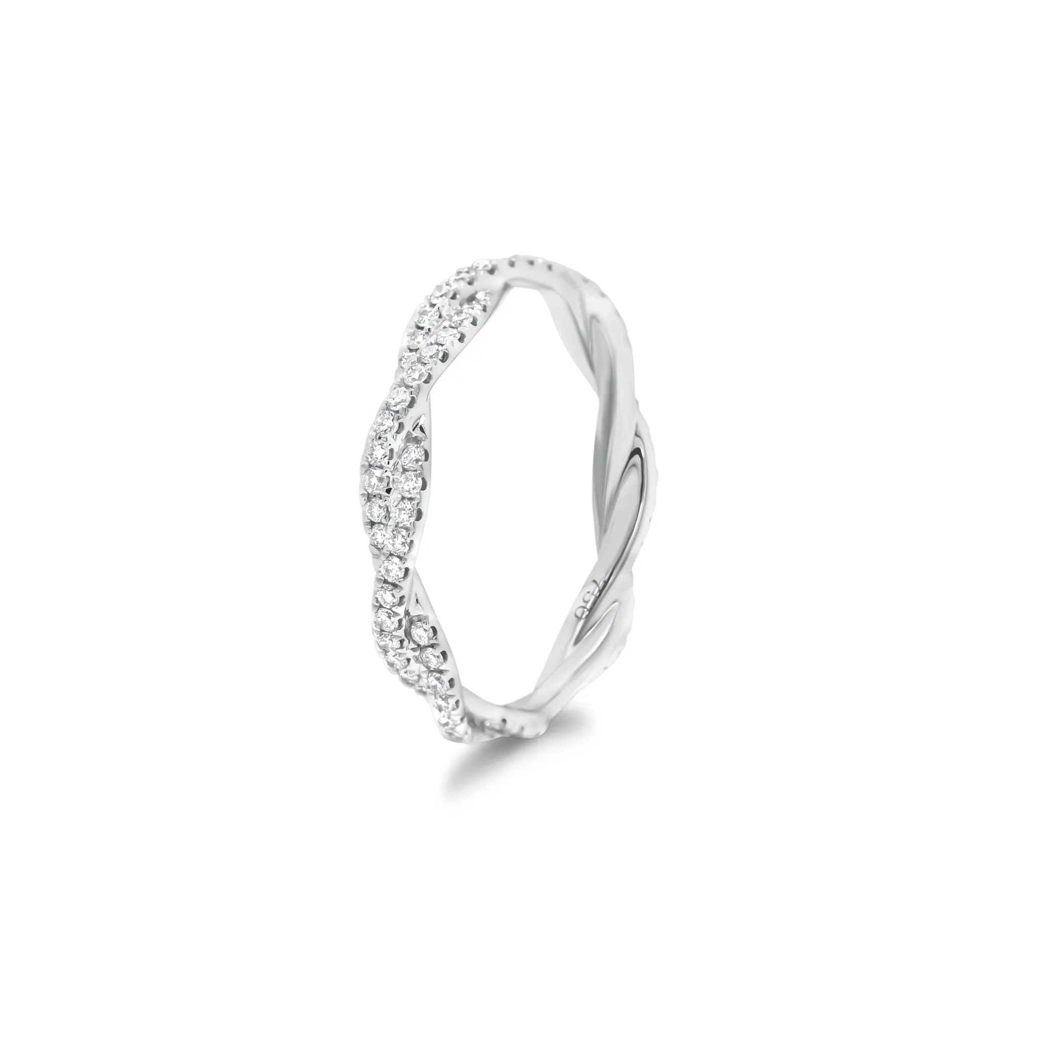 Diamond Twist Infinity Ring