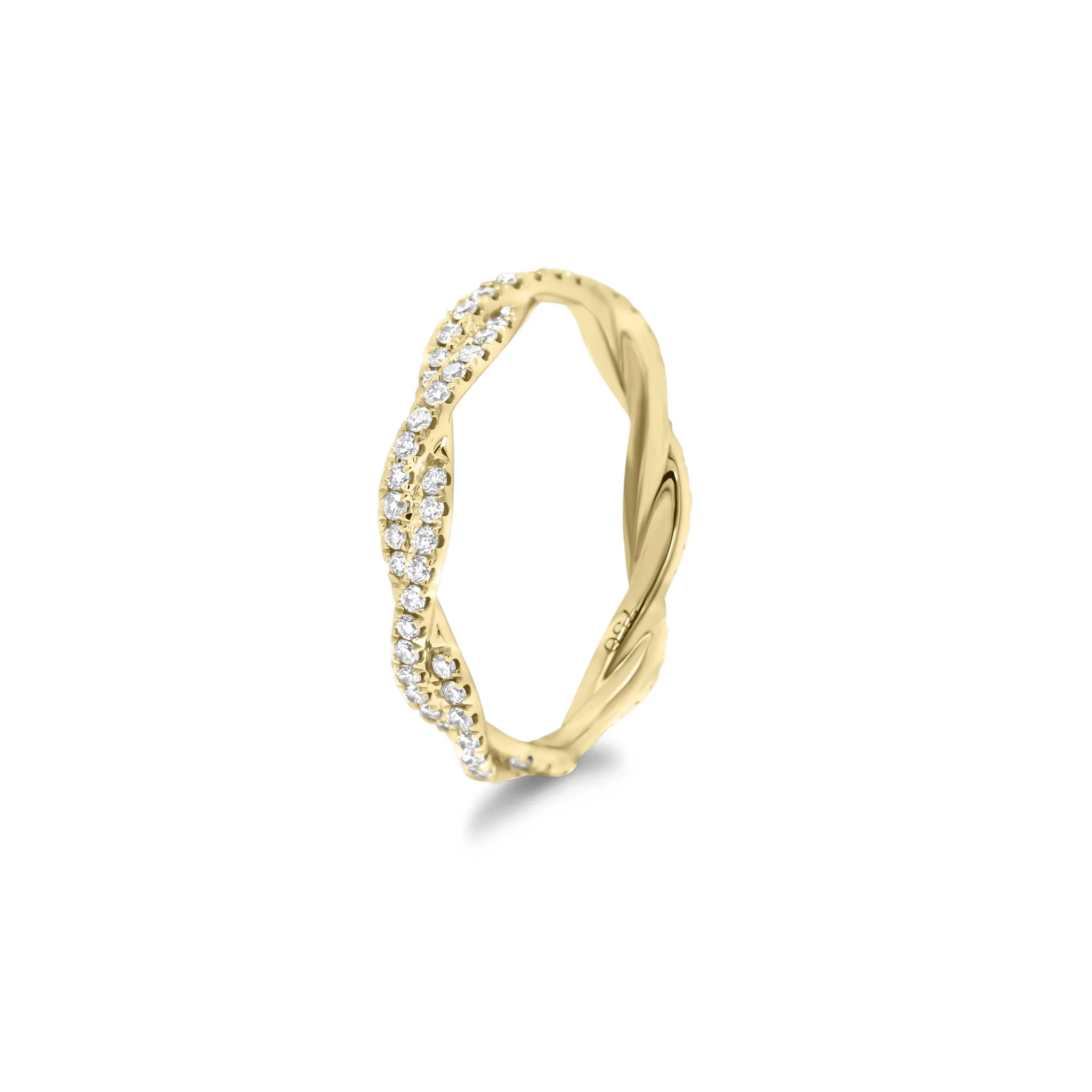 Diamond Twist Infinity Ring