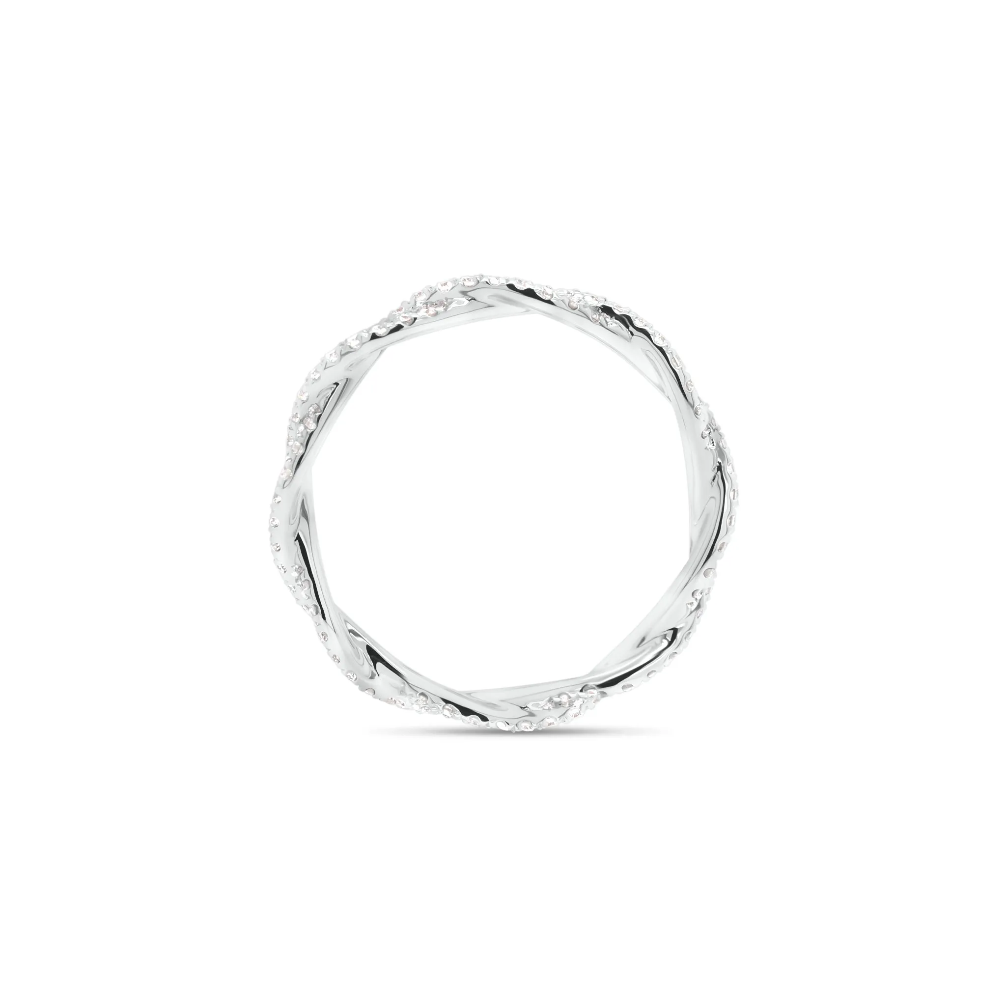 Diamond Twist Infinity Ring